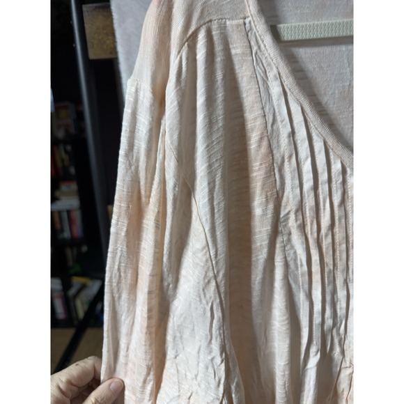 Bandolino Peach Blouse 1X light weight NWT Tunic 3/4 sleeves - Picture 5 of 16